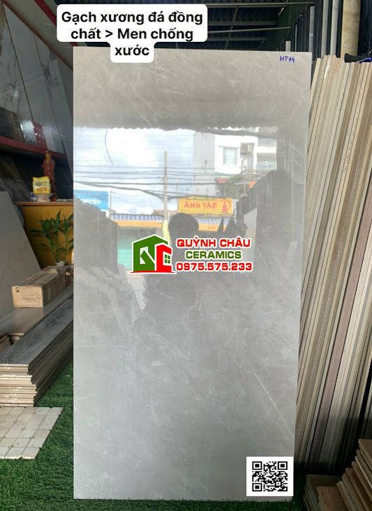 Gạch ốp lát trung quốc 60x120 bóng vân đá nhẹ men chống xước đồng chất