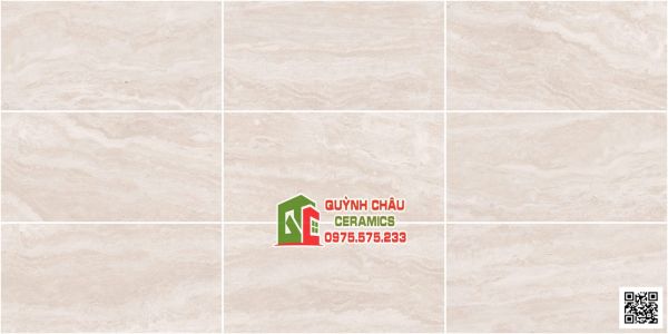 Gạch ốp tường ấn độ 30x60 bóng kem vân đá