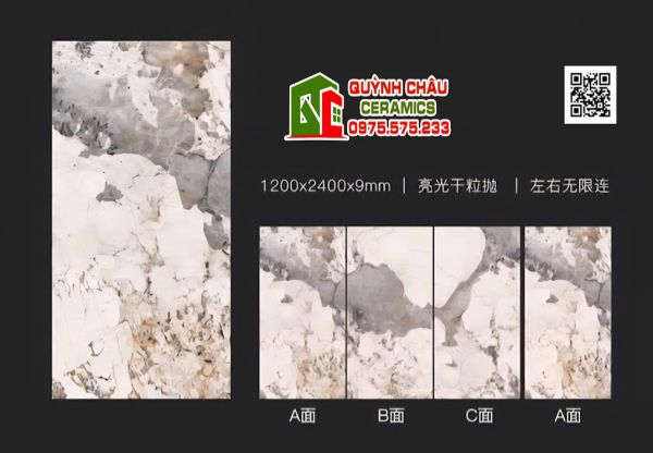 Gạch ốp tường trang trí 120x240 vân đối xứng đẹp Gạch ốp tường trang trí 120x240 vân đối xứng đẹp