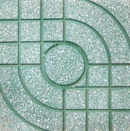 Gạch terrazzo 40x40 QP1 màu xanh Gạch terrazzo 40x40 QP1 màu xanh