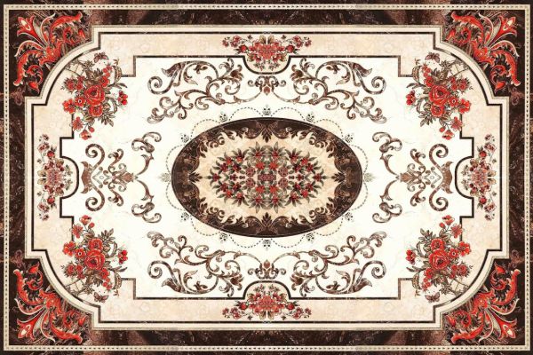 Gạch thảm chữ nhật UV kim tuyến sang trọng