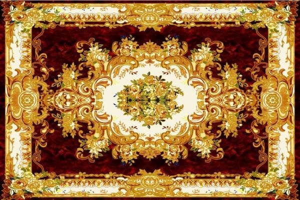 Gạch thảm hoa văn lát phòng khách đẹp cao cấp