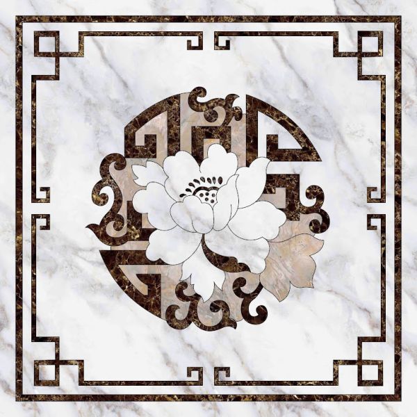 Gạch thảm lát nền hình vuông phủ kính