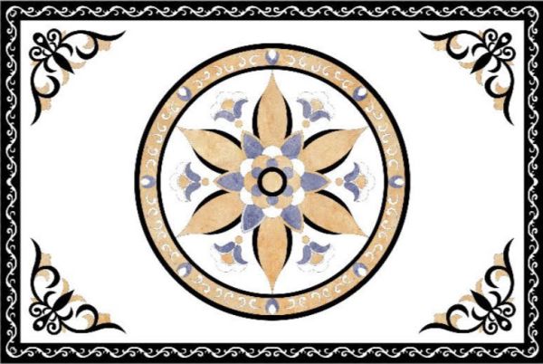 Gạch thảm lát nền hoa văn cổ điển