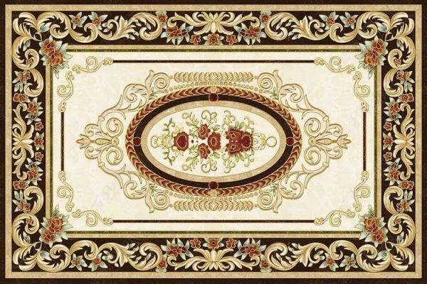 Gạch thảm phủ kim tuyến hình chữ nhật