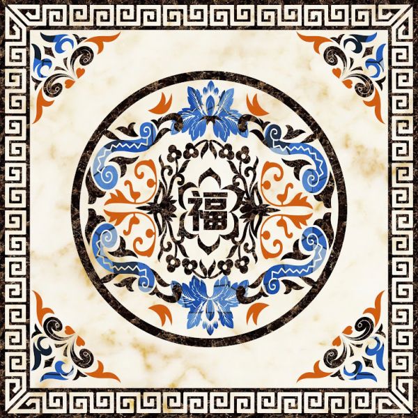 Gạch thảm vuông lát nền phòng khách