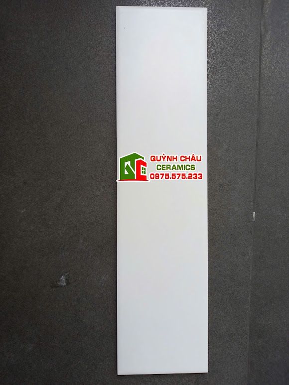 Gạch thẻ 10x40cm màu trắng mờ Gạch thẻ 10x40cm màu trắng mờ