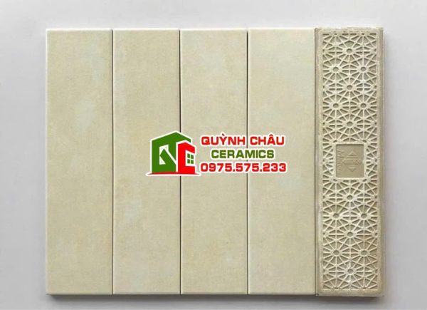 Gạch thẻ 75x300 đá mờ kem giả cổ màu hiệu ứng Gạch thẻ 75x300 đá mờ kem giả cổ màu hiệu ứng