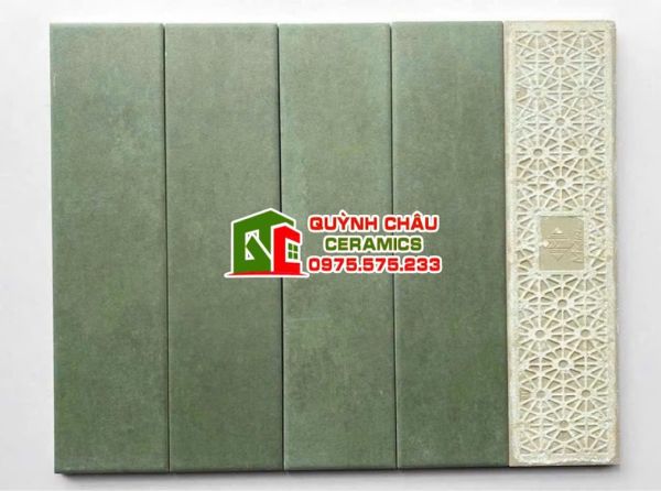 Gạch thẻ đá mờ 75x300 màu xanh cổ điển Gạch thẻ đá mờ 75x300 màu xanh cổ điển