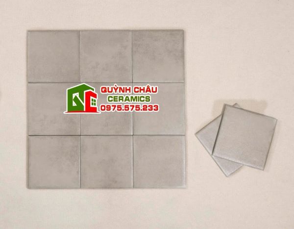 Gạch thẻ giả cổ 15x15 mờ xám loang hiệu ứng Gạch thẻ giả cổ 15x15 mờ xám loang hiệu ứng