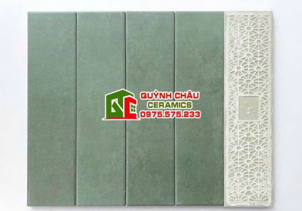 Gạch thẻ ốp tường cổ điển 75x300 màu xanh mờ Gạch thẻ ốp tường cổ điển 75x300 màu xanh mờ