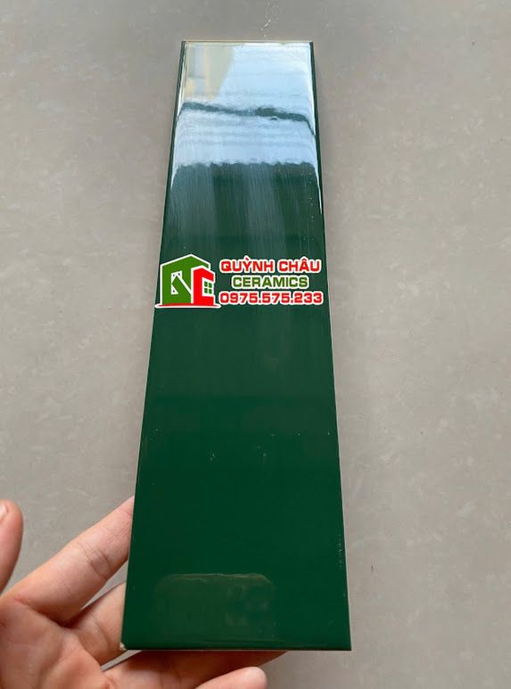 Gạch thẻ trung quốc 75x300 xanh đậm bóng Gạch thẻ trung quốc 75x300 xanh đậm bóng