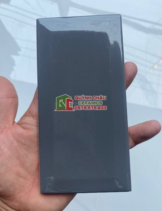 Gạch thẻ xám vát cạnh 75x150 bóng Gạch thẻ xám vát cạnh 75x150 bóng