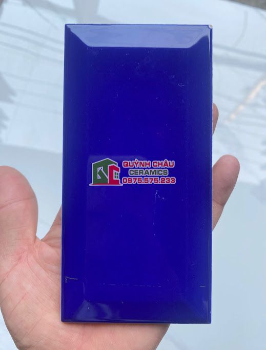 Gạch thẻ xanh dương 75x150 vát cạnh Gạch thẻ xanh dương 75x150 vát cạnh