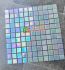 Gạch trang trí mosaic thuỷ tinh màu trắng hồng