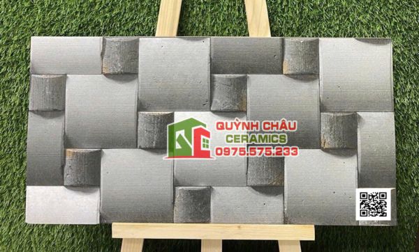 Gạch trang trí 30x60 đá ghép 3D ấn độ