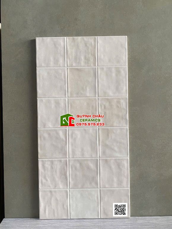 Gạch trang trí 30x60 giả thẻ lượn sóng màu kem Gạch trang trí 30x60 giả thẻ lượn sóng màu kem