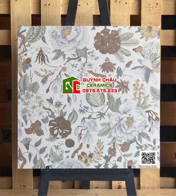 Gạch trang trí 60x60 hoạ tiết rừng hoa nhiệt đới    Gạch trang trí 60x60 hoạ tiết rừng hoa nhiệt đới