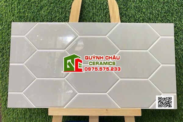 Gạch trang trí ấn độ 30x60 mũi tên xám men bóng Gạch trang trí ấn độ 30x60 mũi tên xám men bóng