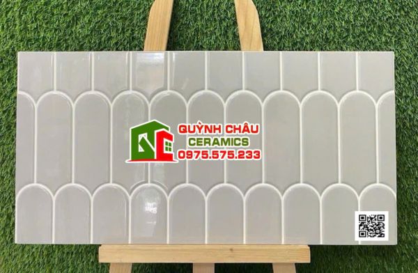 Gạch trang trí ấn độ 30x60 xám lông vũ men bóng Gạch trang trí ấn độ 30x60 xám lông vũ men bóng