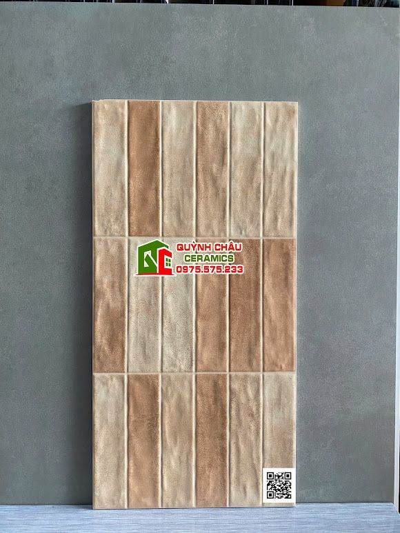 Gạch trang trí giả thẻ 30x60 màu hiệu ứng lượn sóng