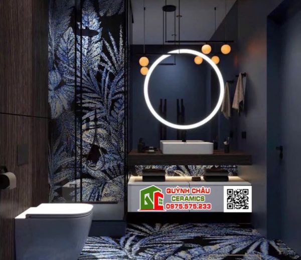 Gạch tranh giả mosaic ốp tường 80x260 trang trí Gạch tranh giả mosaic ốp tường 80x260 trang trí