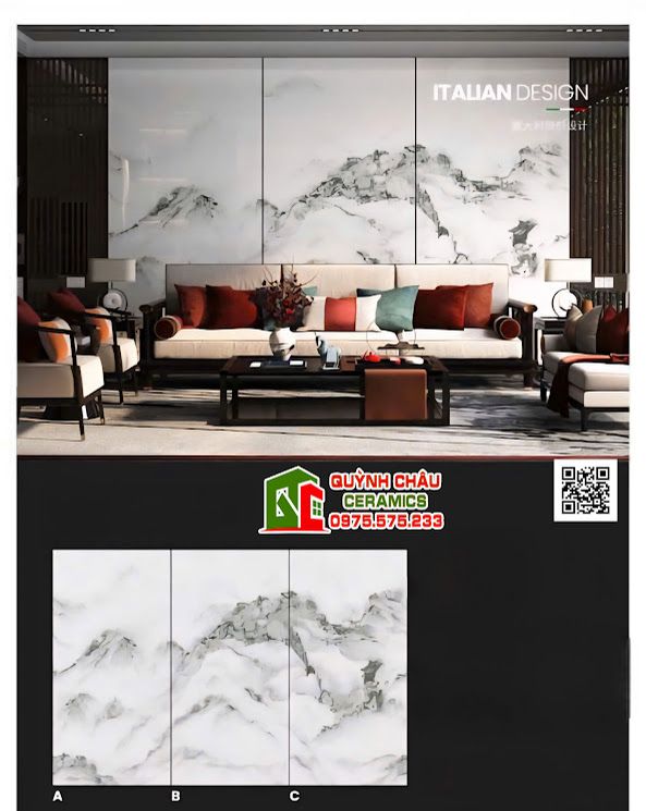 Gạch tranh vân đối xứng 120x240 trung quốc Gạch tranh vân đối xứng 120x240 trung quốc