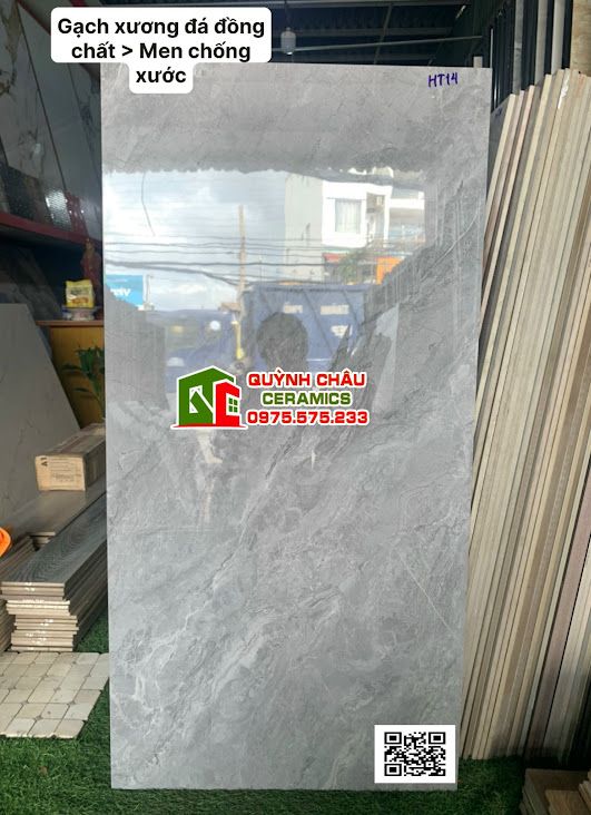 Gạch trung quốc 60x120 xám đậm vân đá men bóng chống xước đồng chất Gạch trung quốc 60x120 xám đậm vân đá men bóng chống xước đồng chất