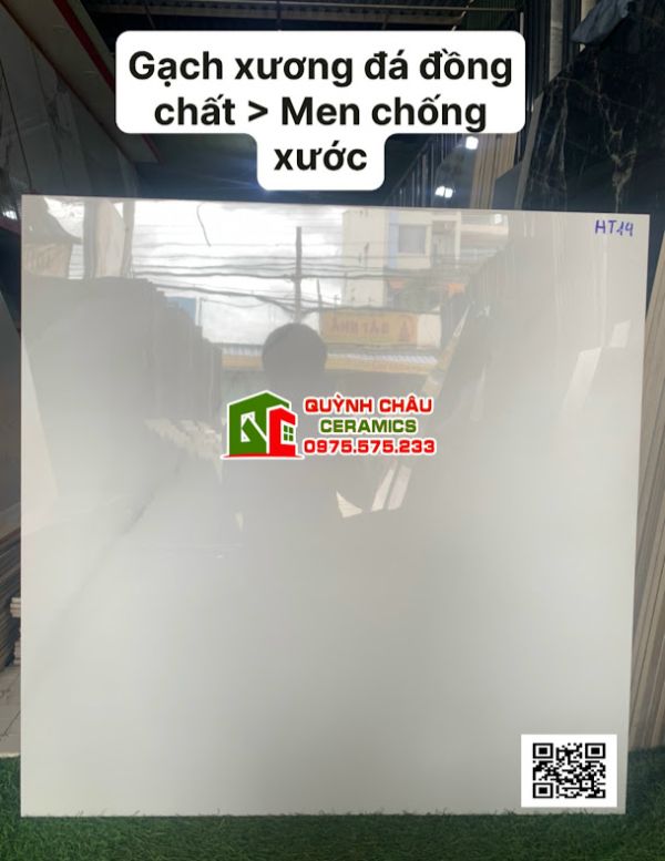 Gạch trung quốc đá đồng chất 80x80 trắng vân mờ men bóng chống xước cao cấp Gạch trung quốc đá đồng chất 80x80 trắng vân mờ men bóng chống xước cao cấp