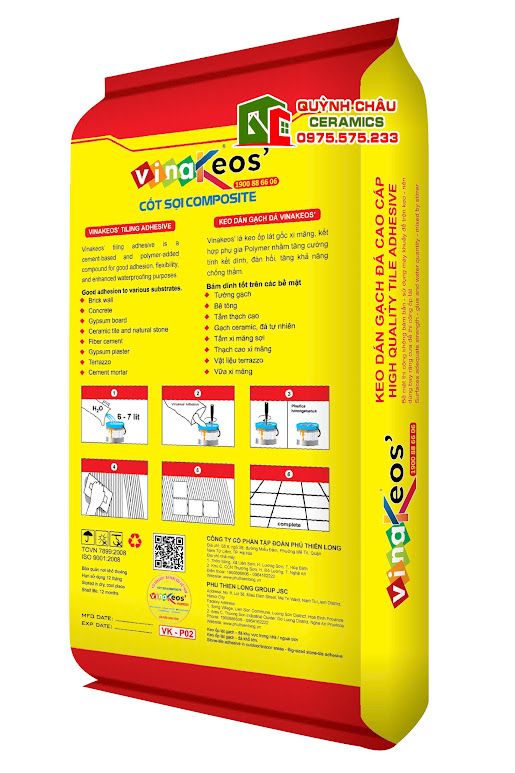 Keo dán gạch khổ lớn chuyên dụng bám dính tốt Keo dán gạch khổ lớn chuyên dụng bám dính tốt