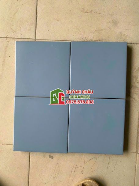 Mẫu gạch bông xanh đơn sắc 20x20 cm Mẫu gạch bông xanh đơn sắc 20x20 cm