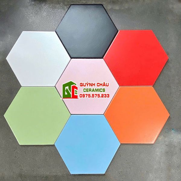 Mẫu gạch lục giác trang trí màu đơn sắc Mẫu gạch lục giác trang trí màu đơn sắc