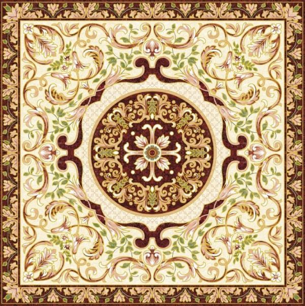 Mẫu gạch thảm vuông đẹp phủ kim tuyến