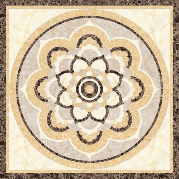 Mẫu thảm gạch 3D vuông lát sàn