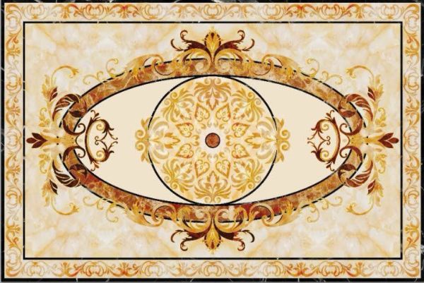 Thảm gạch 3D trang trí phủ kính