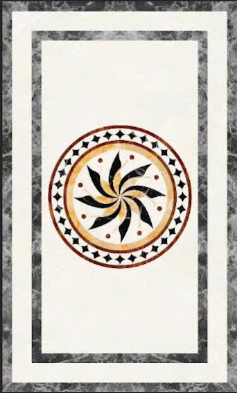 Thảm kính kim tuyến định hình hoa văn